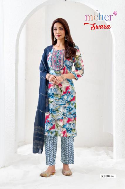 Meher swara 3pcs wholesale ladies kurti online